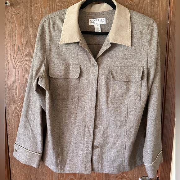 Blazer, size 14, suede details - Picture 1 of 5